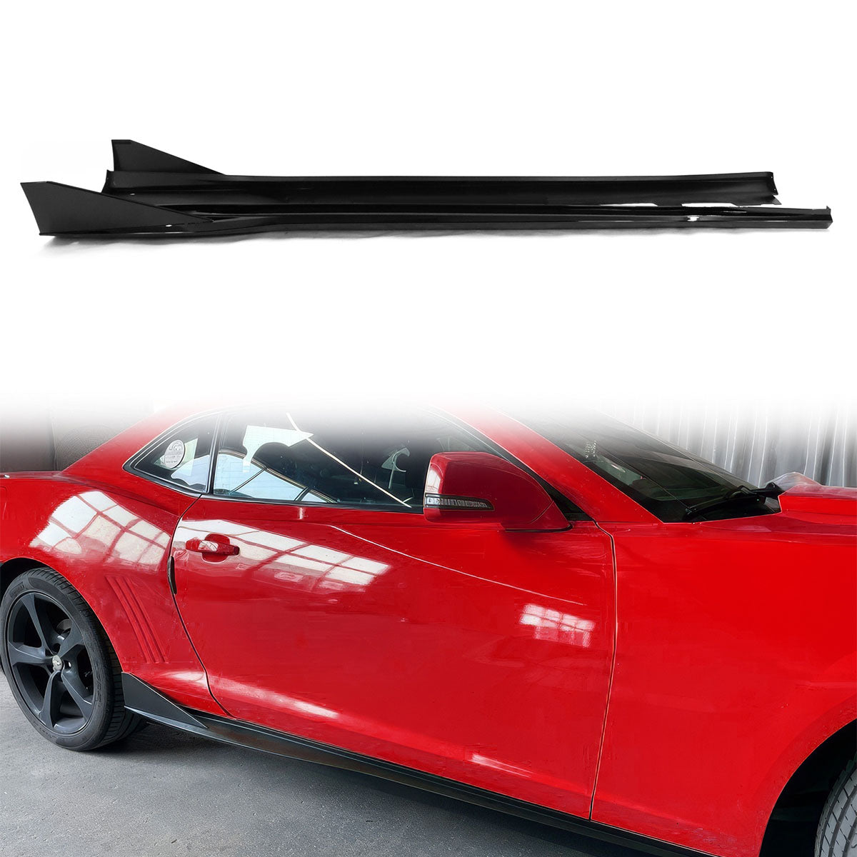 2016-2024 Chevy Camaro Ikon Style Side Skirts Rocker Panel PP