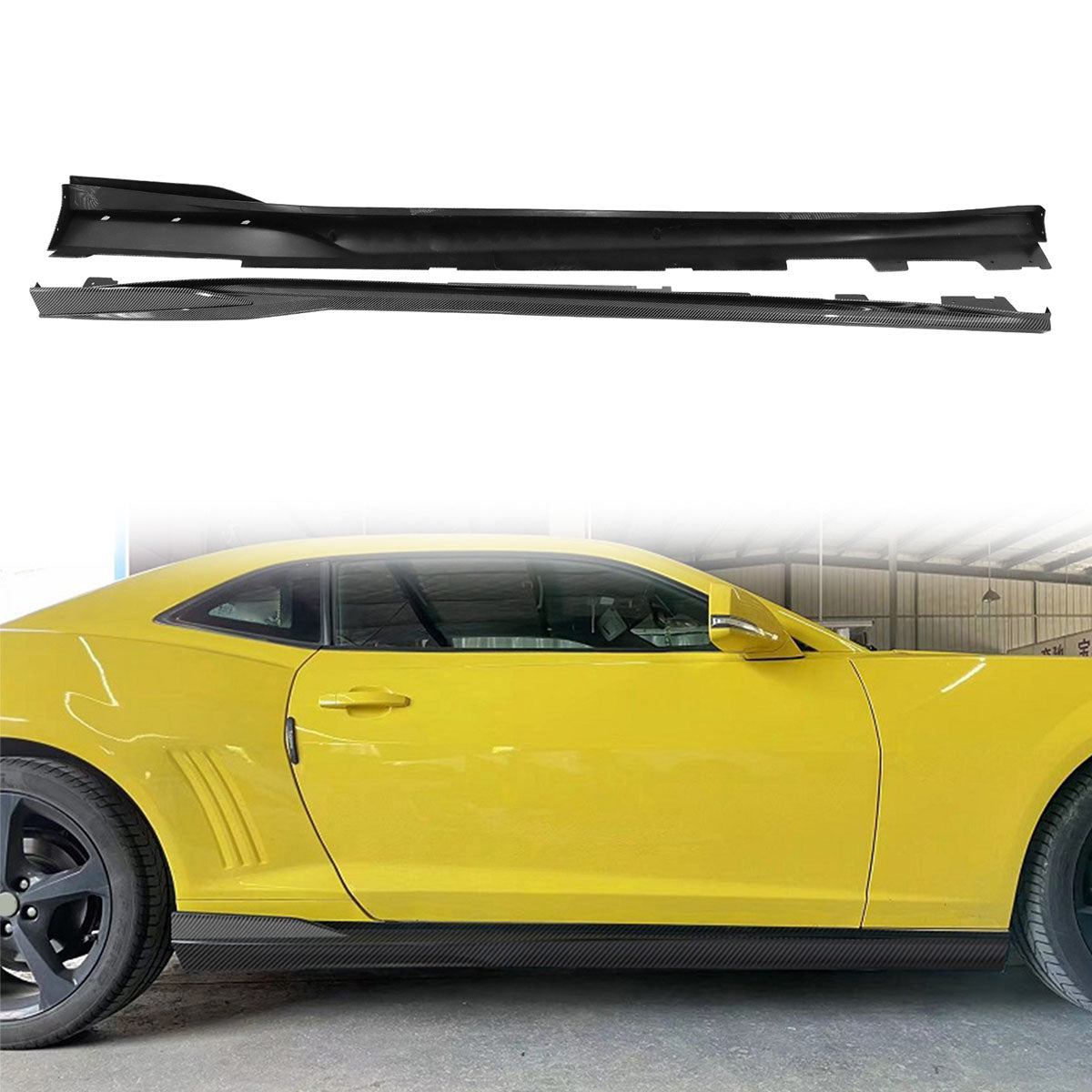2016-2024 Chevy Camaro Ikon Style Side Skirts Rocker Panel PP