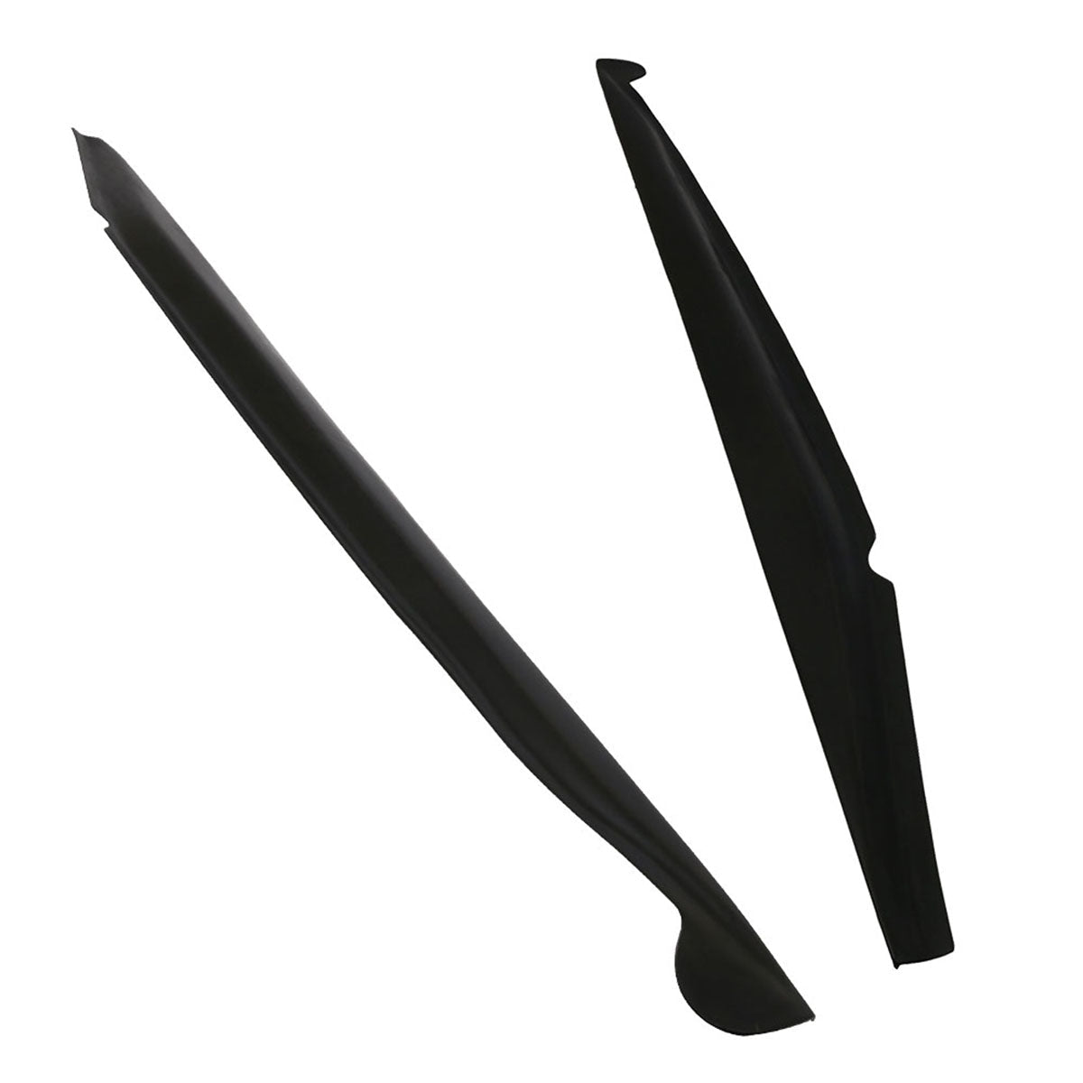 2014-2019 Chevy Corvette C7 Stingray Unpainted Black Side Skirts PU