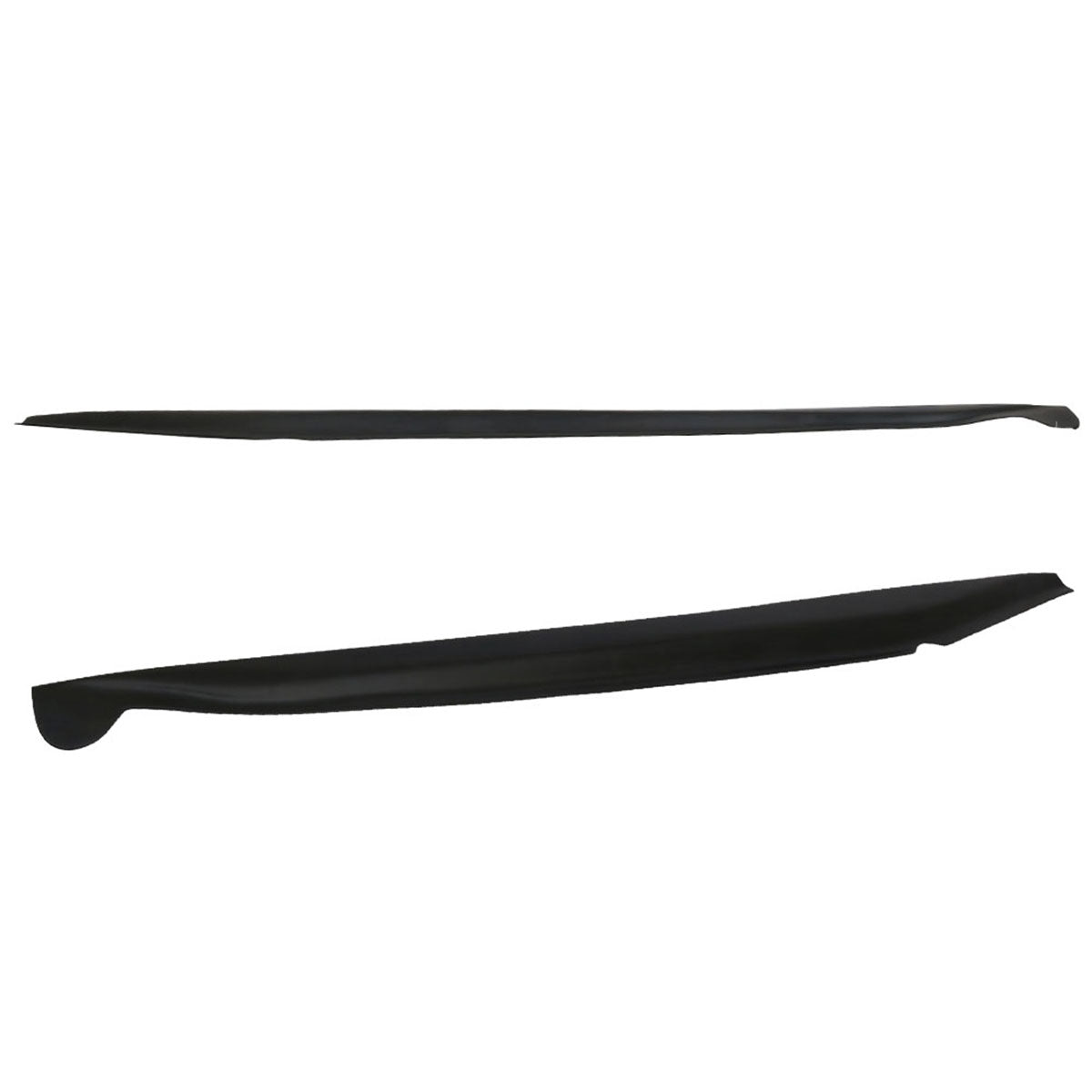 2014-2019 Chevy Corvette C7 Stingray Unpainted Black Side Skirts PU