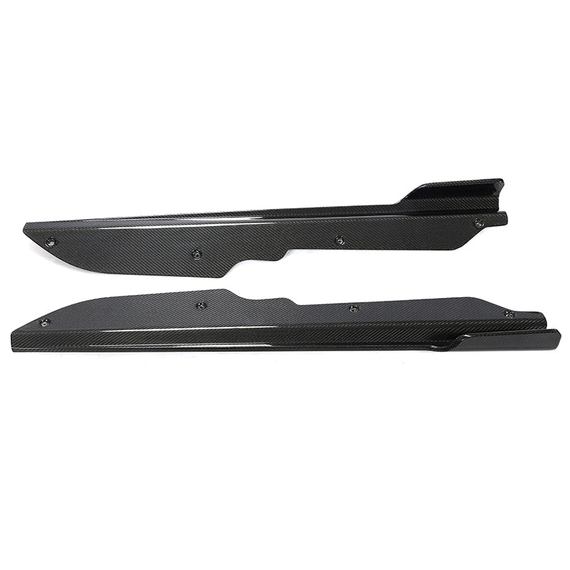 2020-2025 Chevy Corvette C8 IKON Style Carbon Fiber CF Side Skirts 2PC