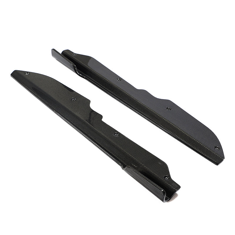 2020-2025 Chevy Corvette C8 IKON Style Carbon Fiber CF Side Skirts 2PC