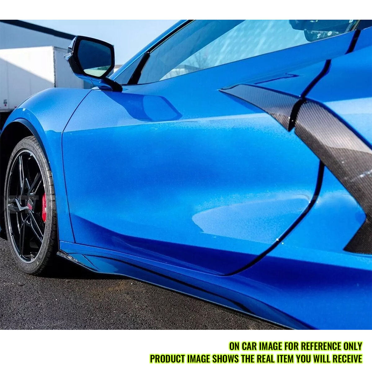 2020-25 Corvette C8 Stingray/Z51 Side Skirts Carbon Fiber Rocker Panel