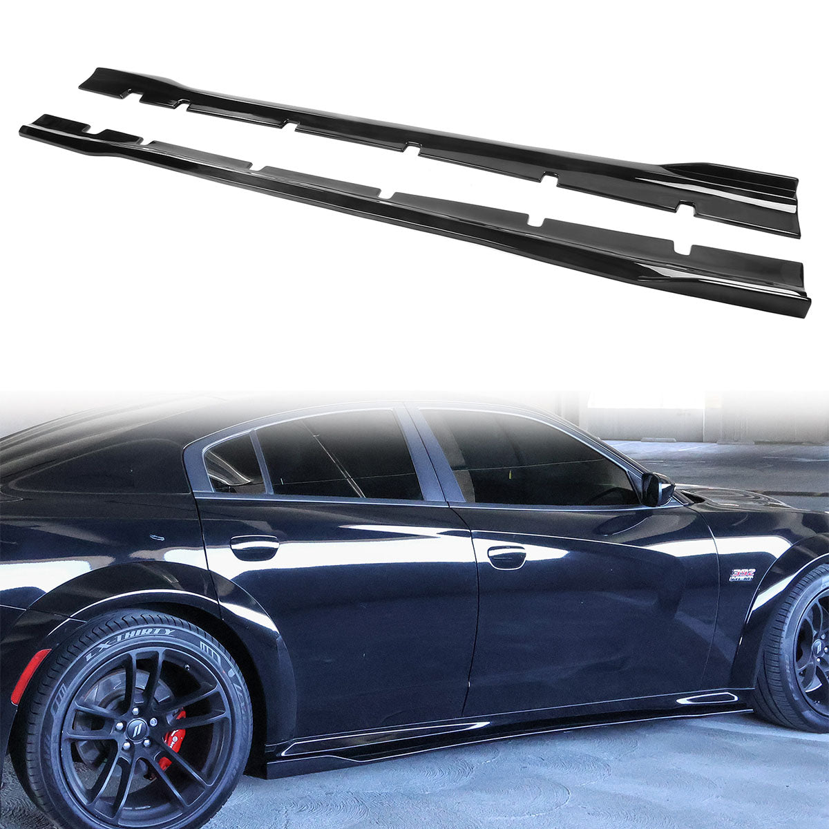 2020-2023 Dodge Charger Widebody IKON Side Skirts Panel PP