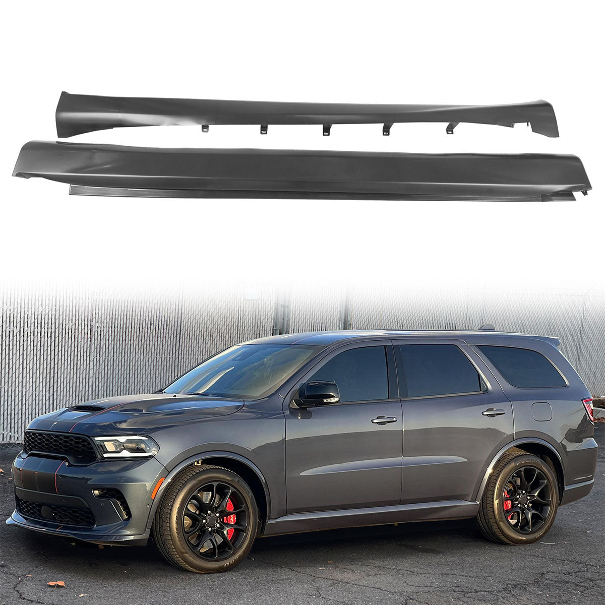 2011-2024 Dodge Durango Side Skirts 21+ Hellcat Style Rocker Panel PP
