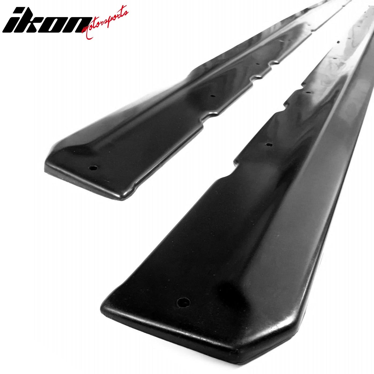 Universal Side Skirts 75" x 5" CDC Style Unpainted BlackÂ Rocker Panel