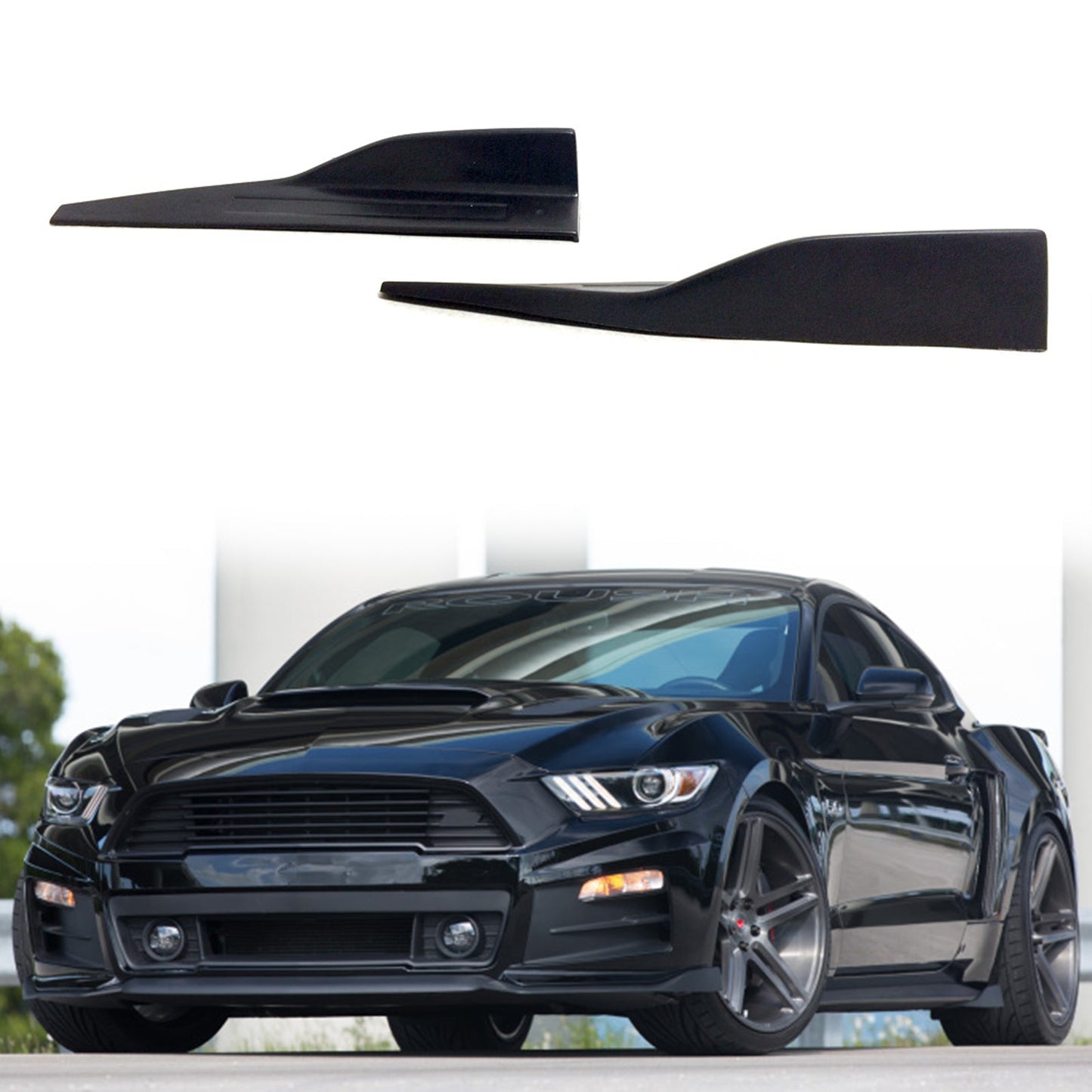 2015-2023 Ford Mustang Coupe & Convertible Side Skirts ROU Style PU