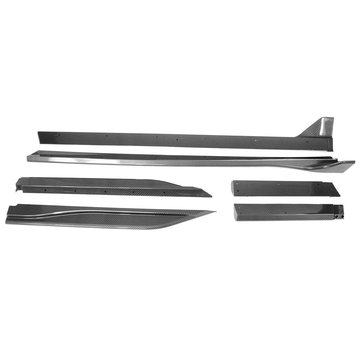 2005-2014 Ford Mustang GT500 Style Side Skirts ABS 2PC