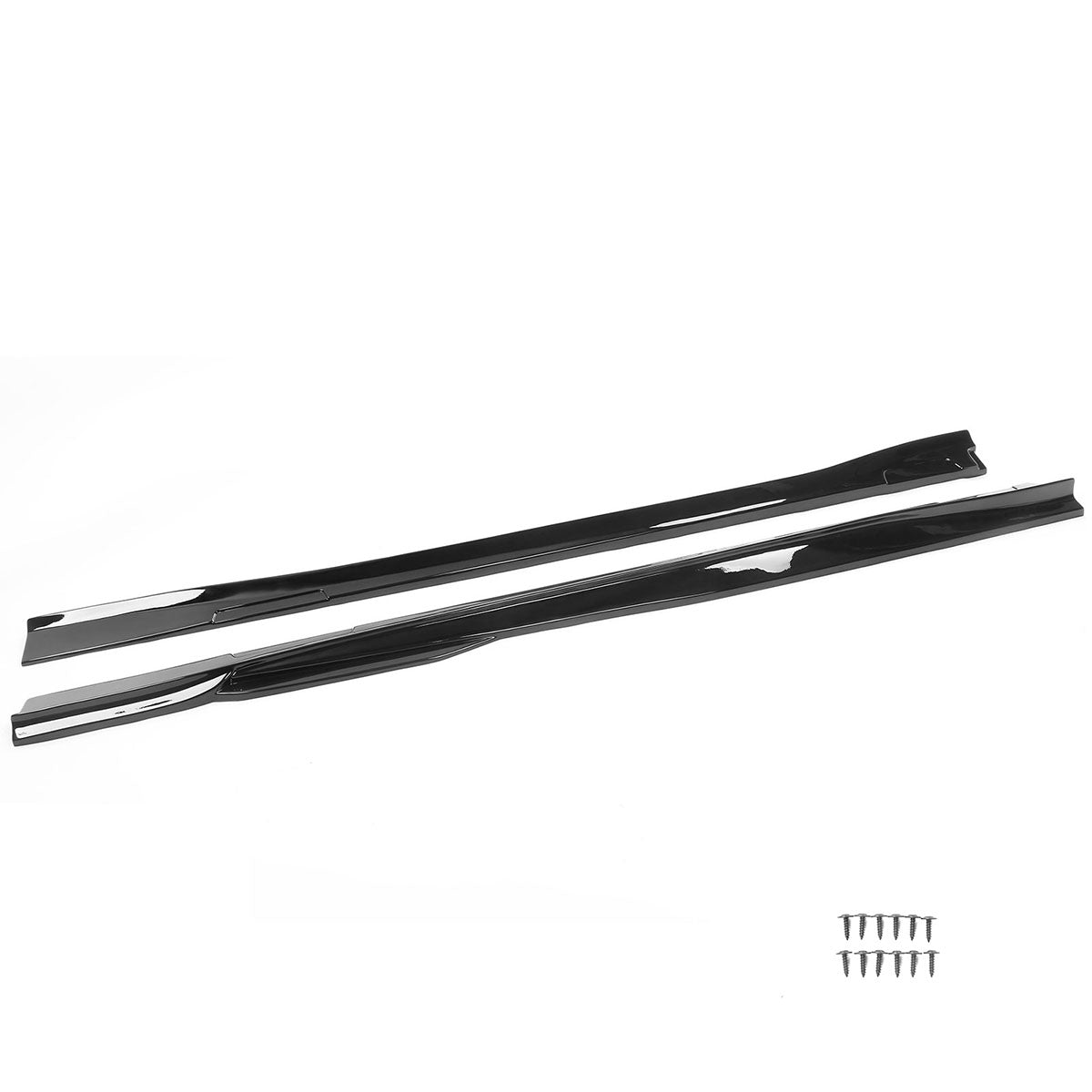 2021-2024 Ford Mustang Mach-E Gloss Black Side Skirts Rocker Panel PP