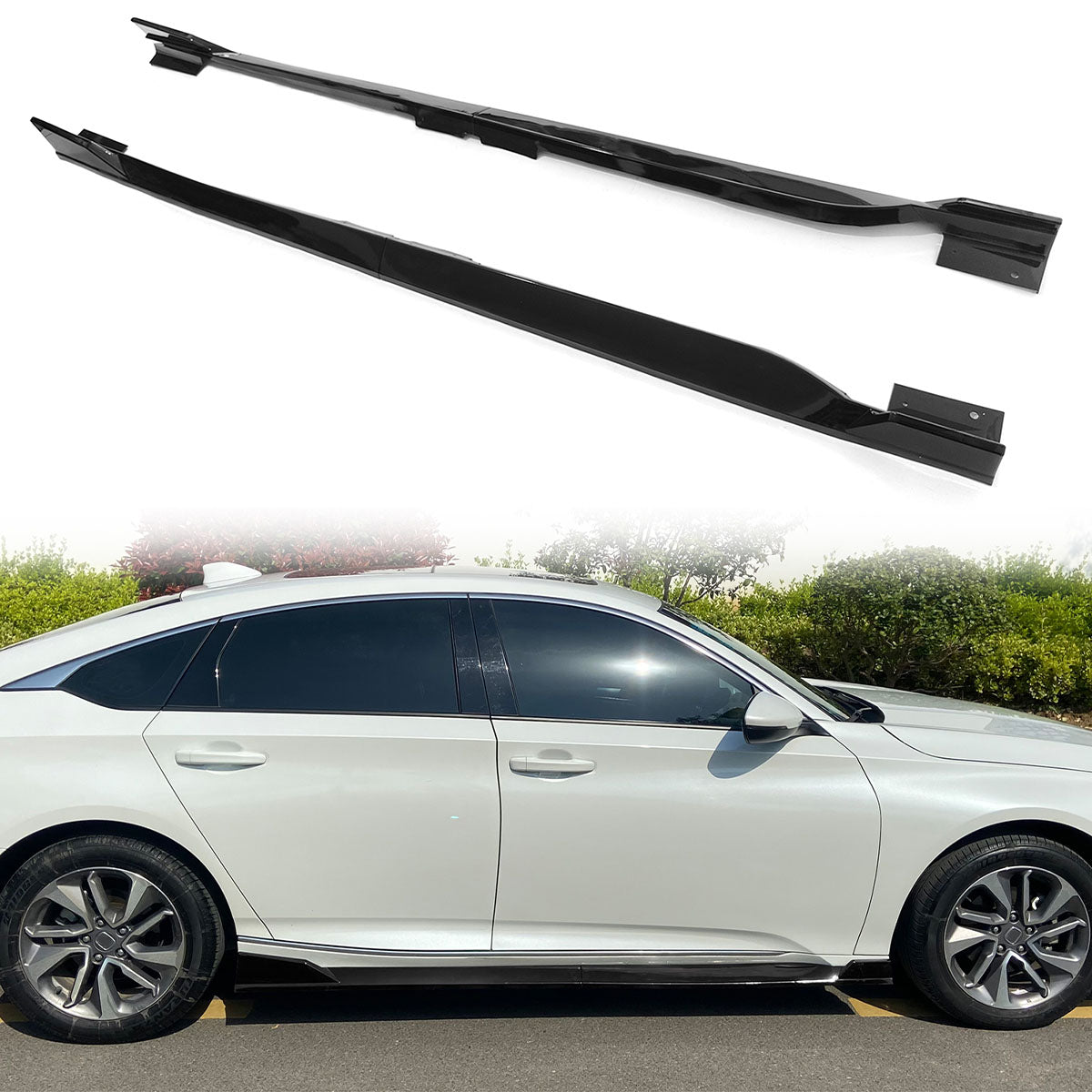 2018-2022 Honda Accord 4PC Side Skirts Extension Rocker PP