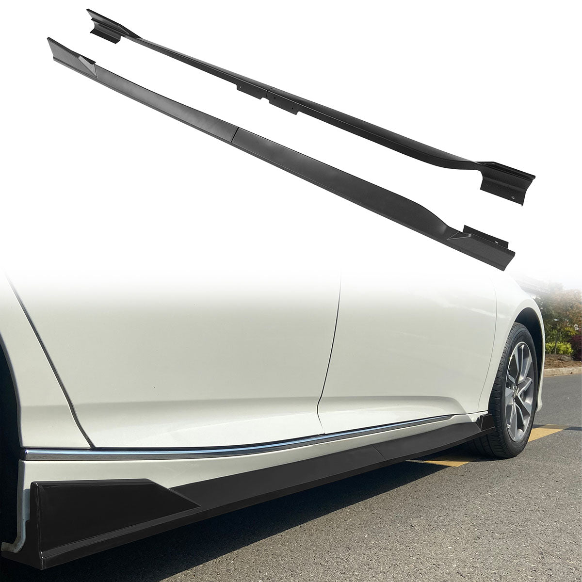 2018-2022 Honda Accord 4PC Side Skirts Extension Rocker PP