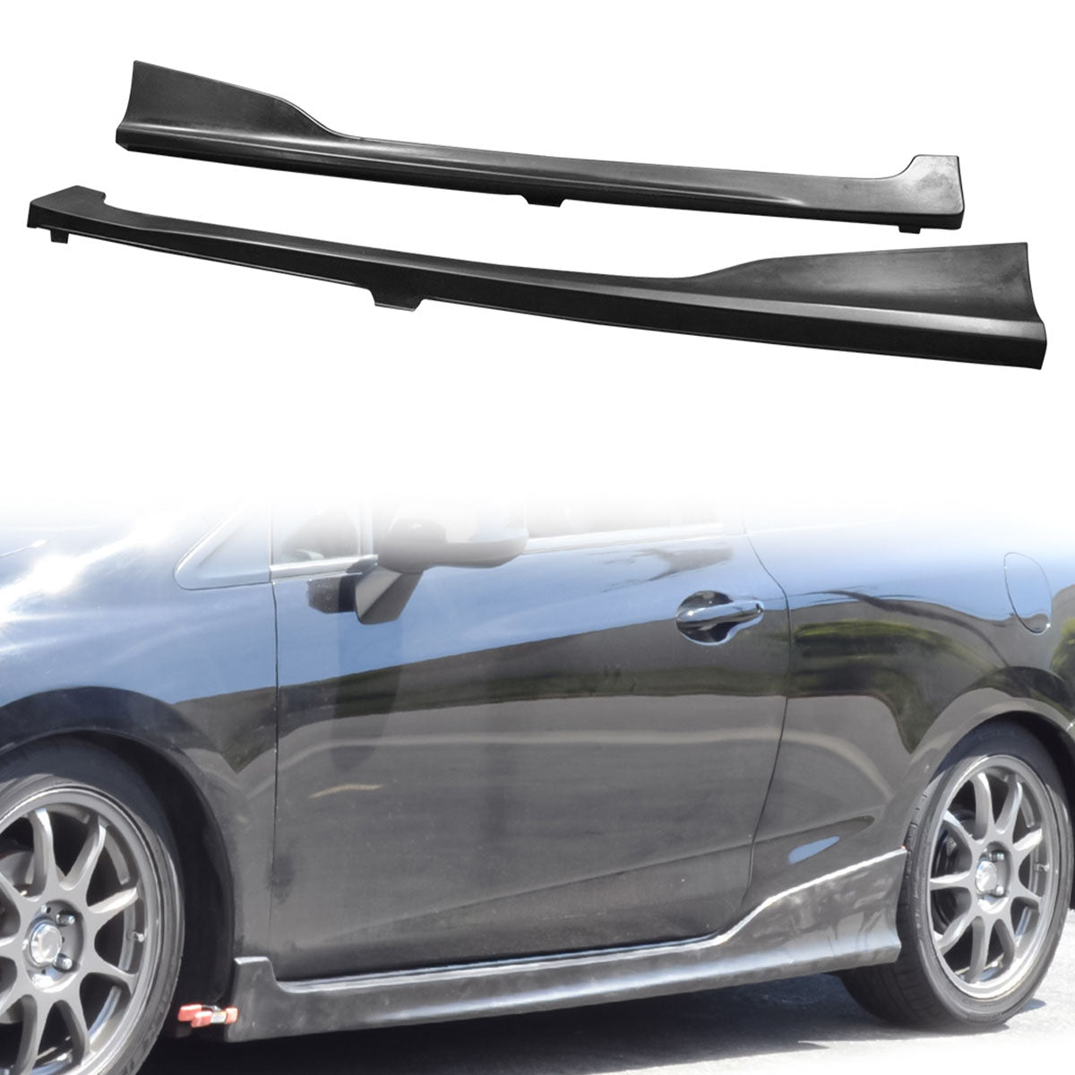 2012-2015 Honda Civic Coupe HF-P Style Side Skirts Rocker Pannel PU