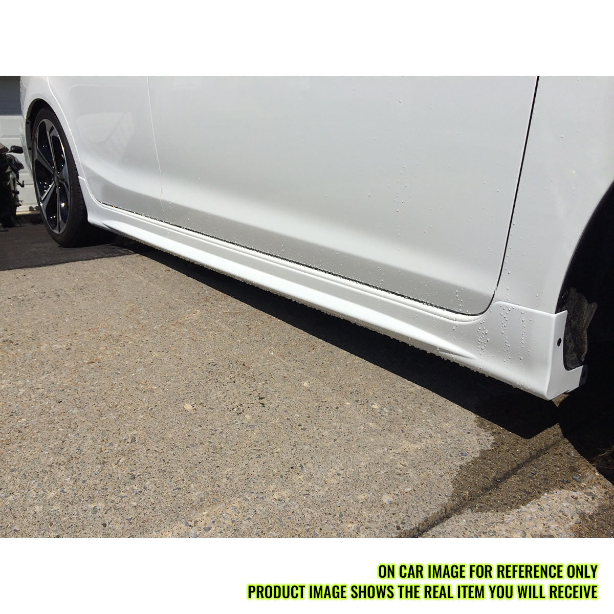 2012-2015 Honda Civic Sedan Side Skirts Extention JDM Mug Style Black