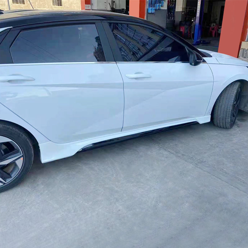 2021-2023 Hyundai Elantra Matte Bk Side Skirt Rocker Panel PP