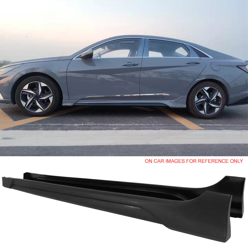 2021-2023 Hyundai Elantra Matte Bk Side Skirt Rocker Panel PP