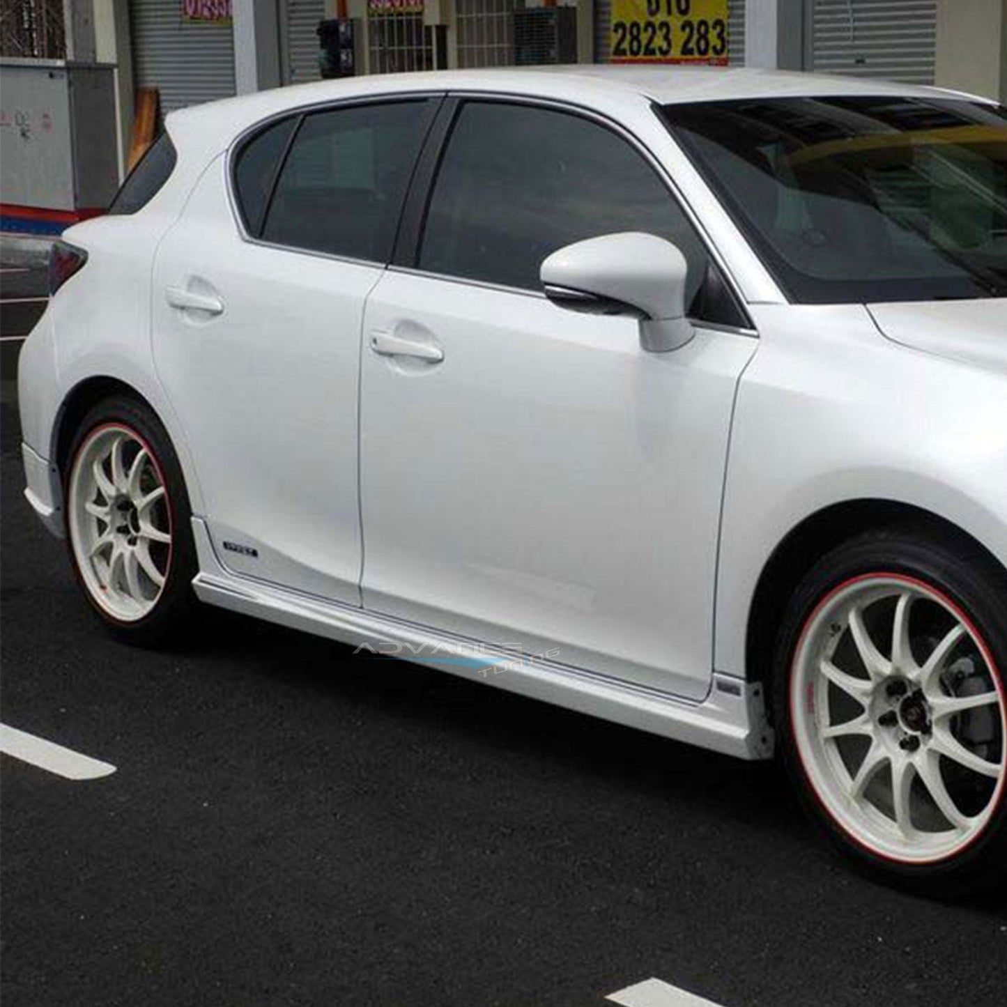 2011-2013 Lexus CT200H TM Type Unpainted  Side Skirts Rocker Pannel PP