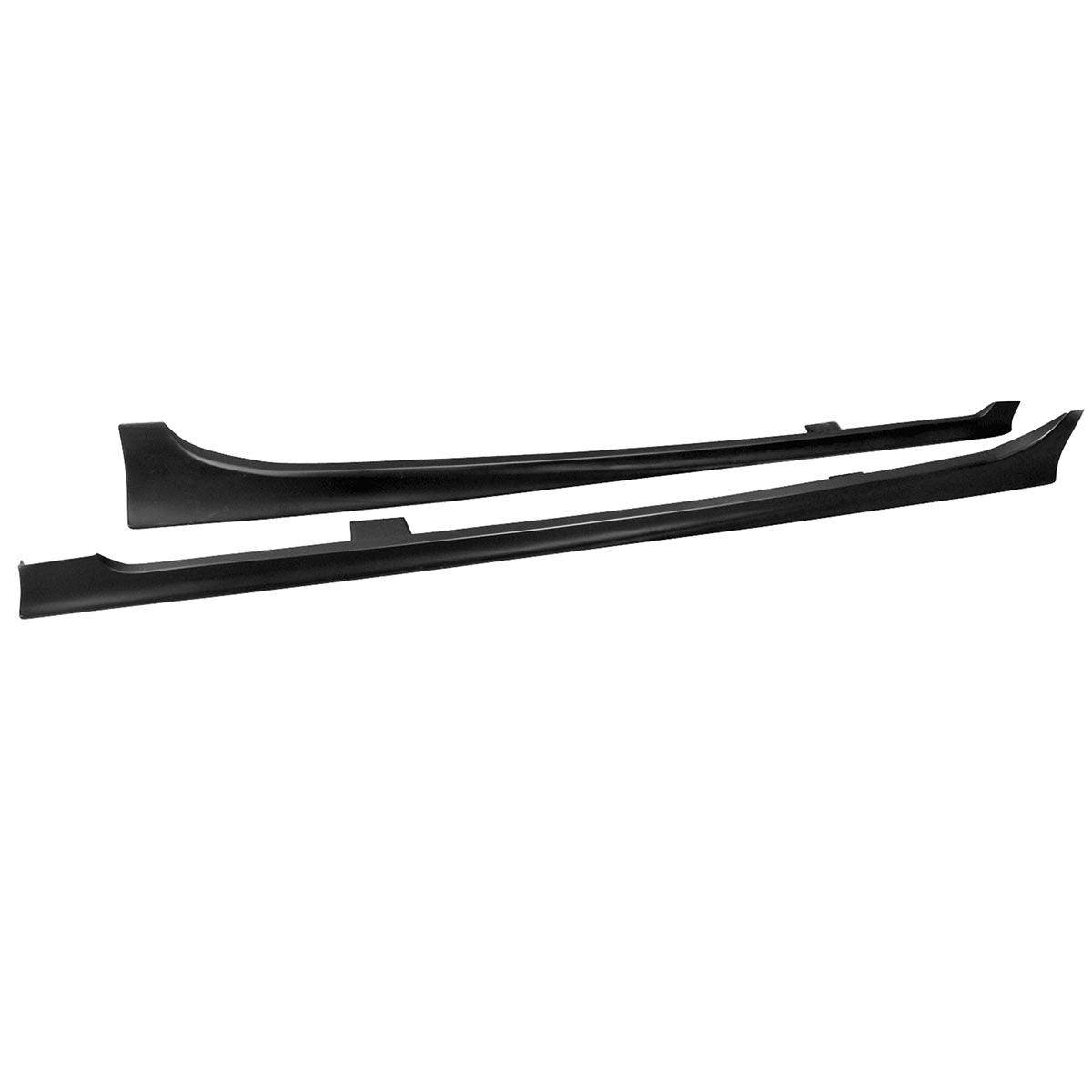 2013-2018 Lexus ES350 ES300 Unpainted Black Side Skirts Extensions PP