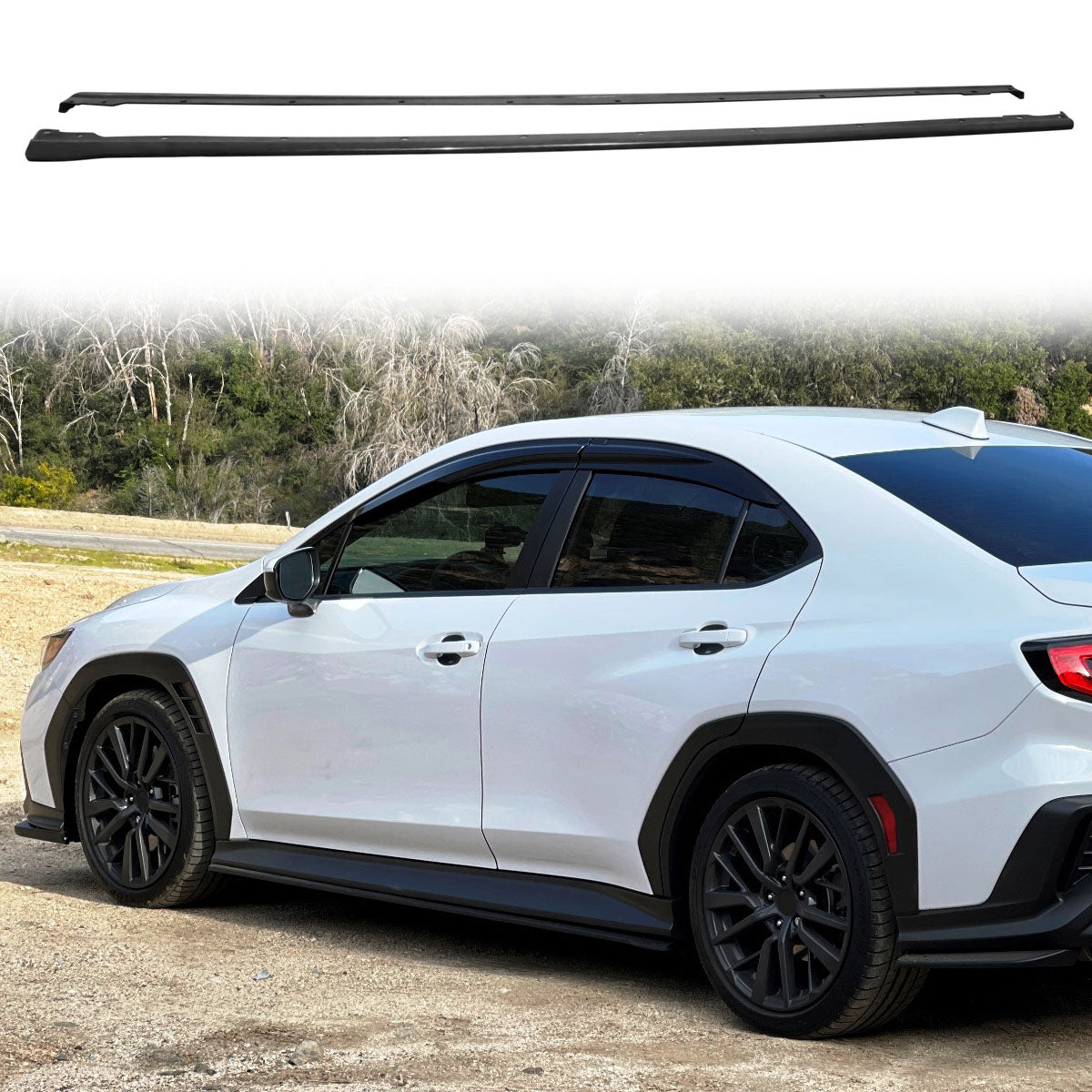 2022-2025 Subaru WRX 5th VB STI Style Side Skirts Extension Panel PP