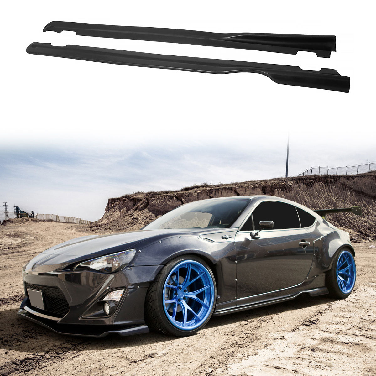 2013-2020 Scion FRS Subaru BRZ Toyota 86 GR Style Side Skirts Pannel