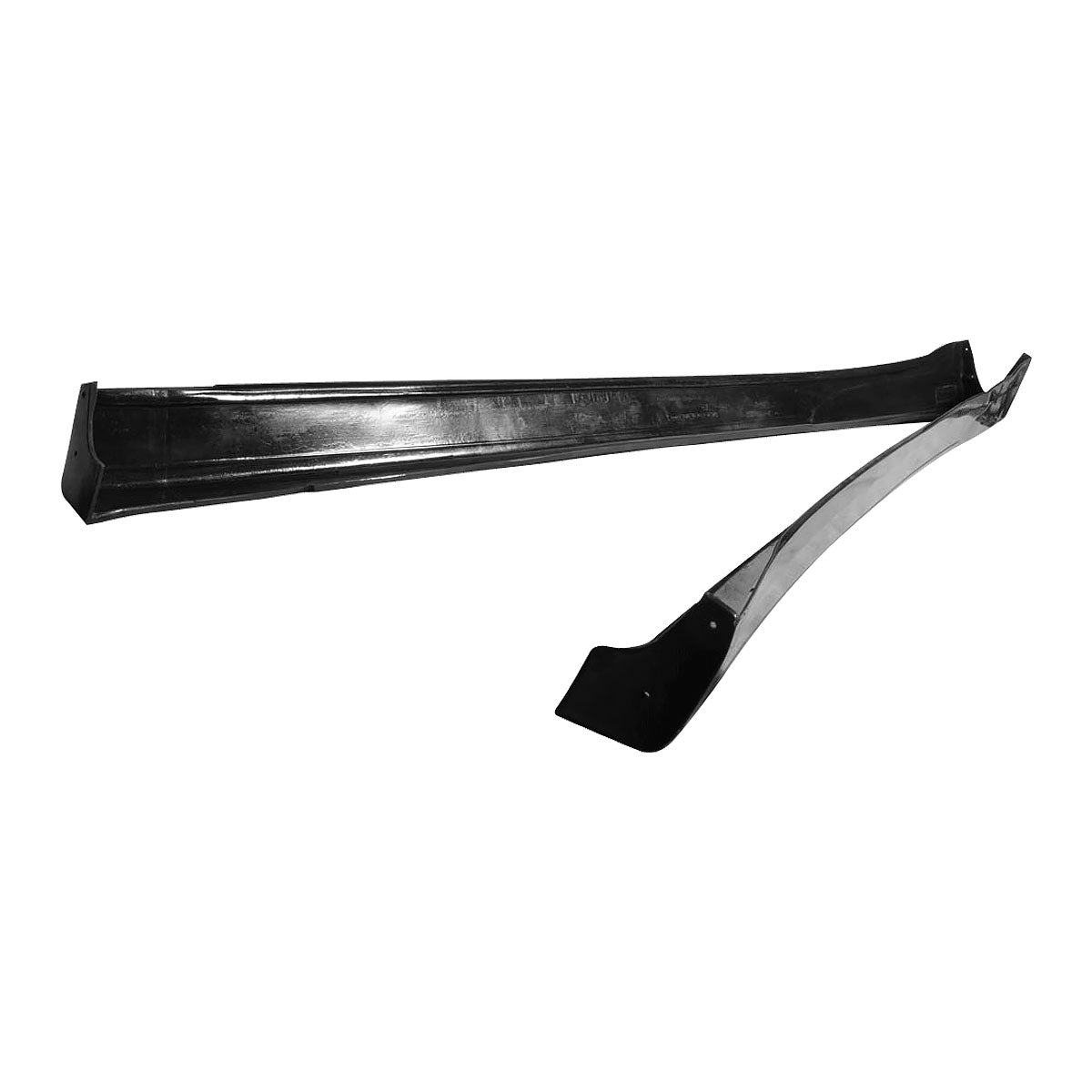 2002-2003 Toyota Camry VIP Style Unpainted Black Side Skirts PU Sedan