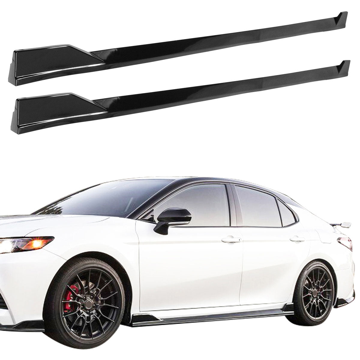 2018-24 Toyota Camry SE XSE Models TRD Style Side Skirts Rocker Panel