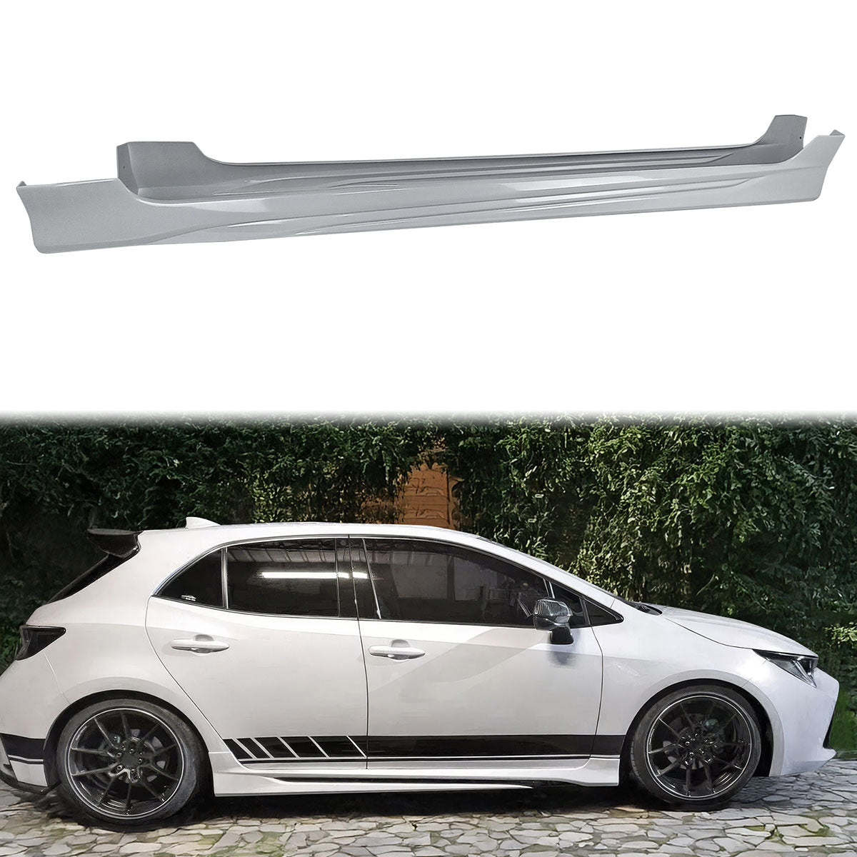 2019-2025 Toyota Corolla Hatchback M Unpainted Side Skirts Rocker Pann
