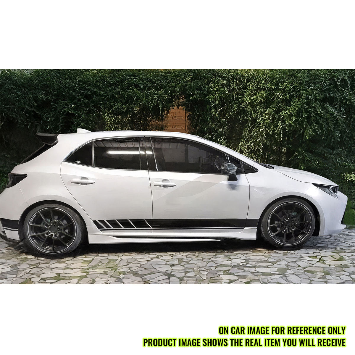 2019-2025 Toyota Corolla M Style Matte Black Side Skirts Rocker Pannel