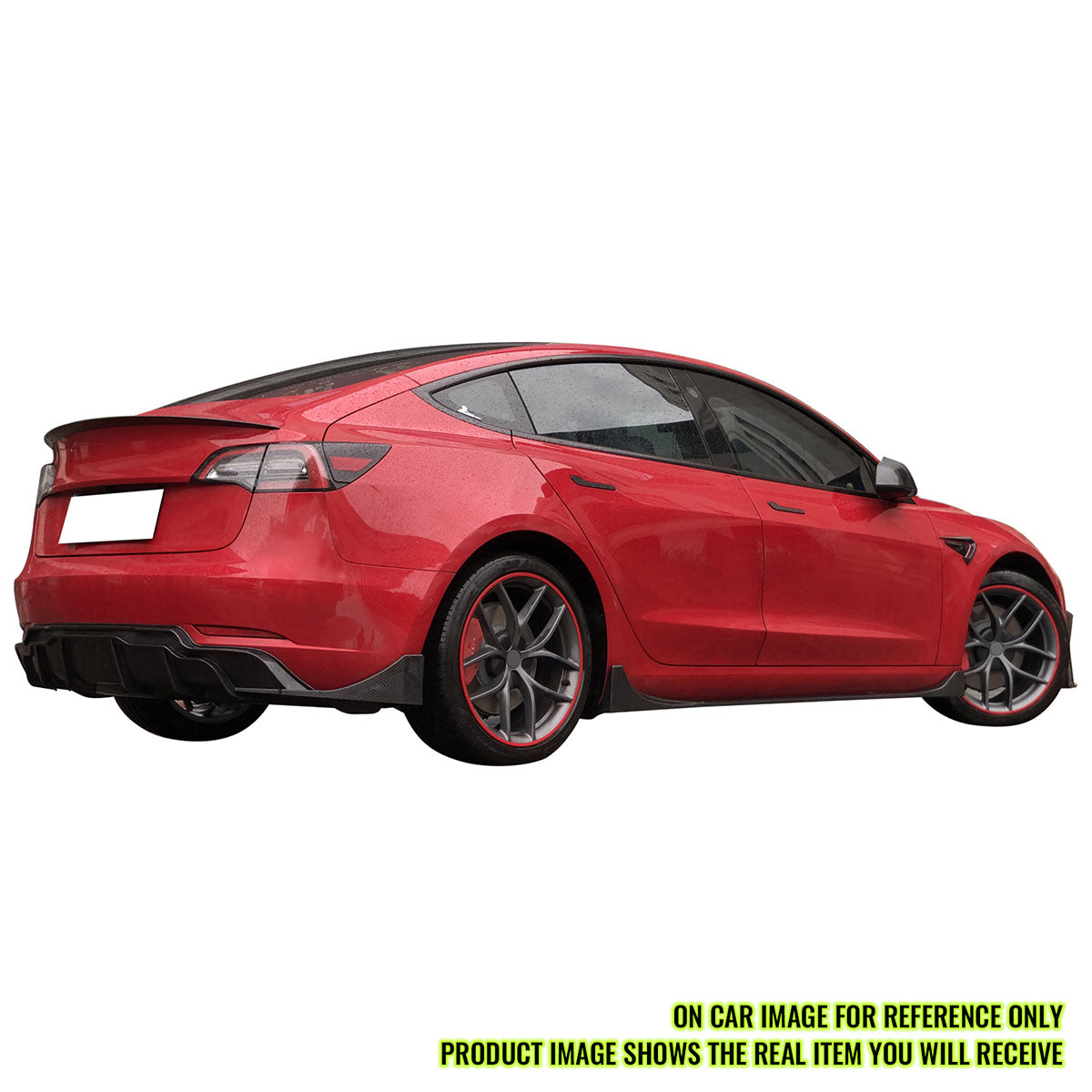 2017-2022 Tesla Model 3 IKON Style Side Skirts Rocker Panel ABS 4PC