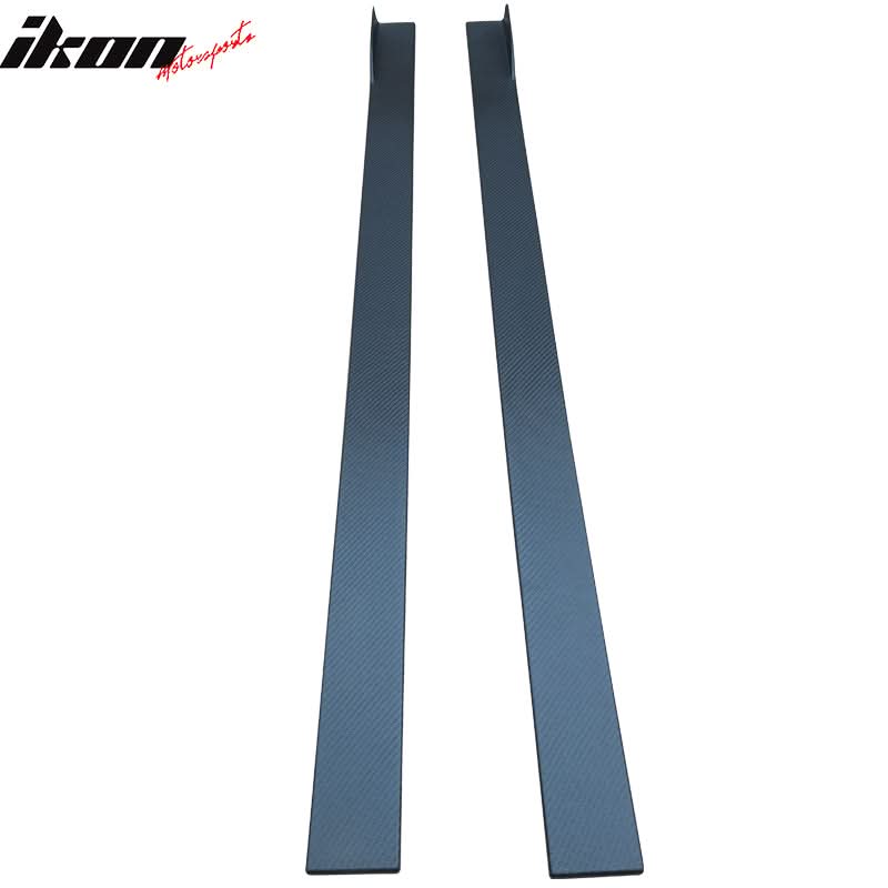 Fits 13infiniti M37S Carbon Texture Side Skirts Ext Bottom Line Pair