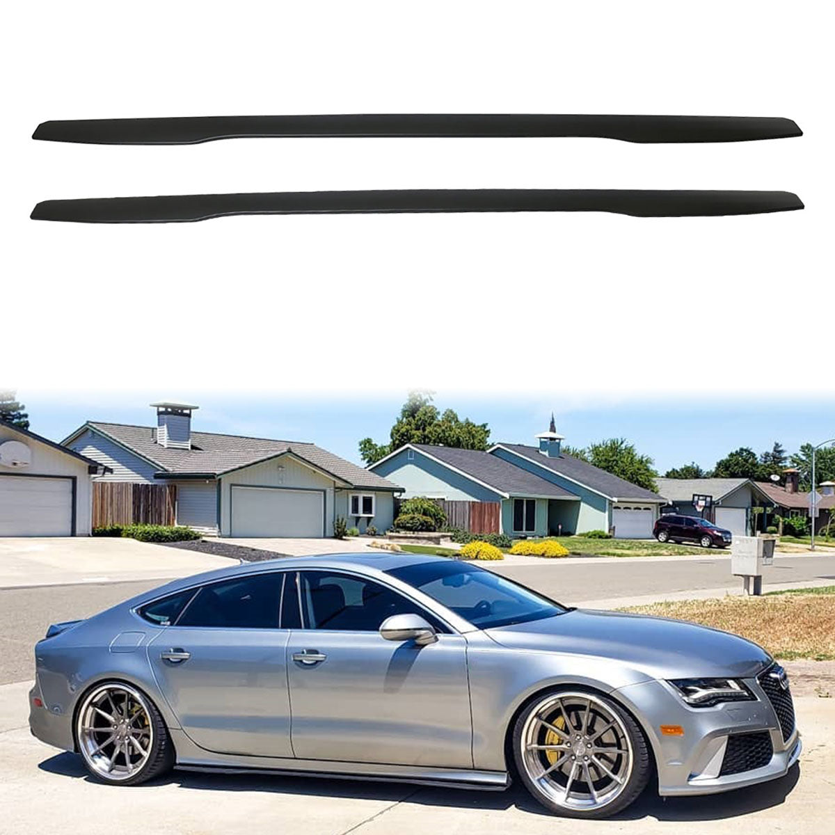 Universal 85.5 Inch IKON V3 Side Skirts Extension Pair PP