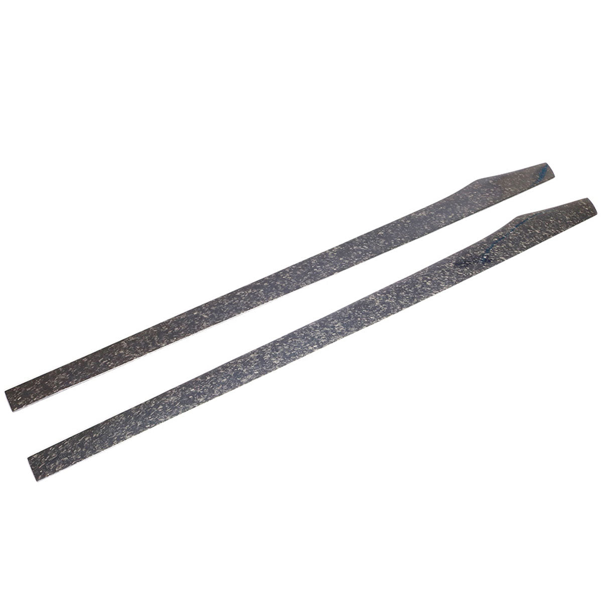 77.5" Side Skirt Extension Flat Bottom Line Lip - Forged Carbon Fiber