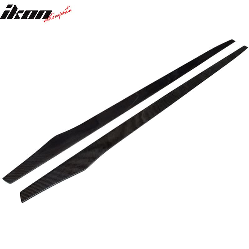 2018-2021 Kia Stinger Flat Bottom Line Lip Carbon Side Skirt Extension