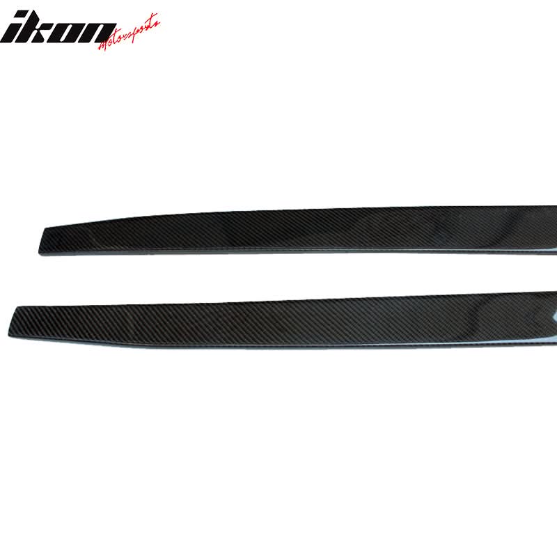 2012-2018 BMW 3 Series F30 CF Flat Bottom Line Side Skirt Extension