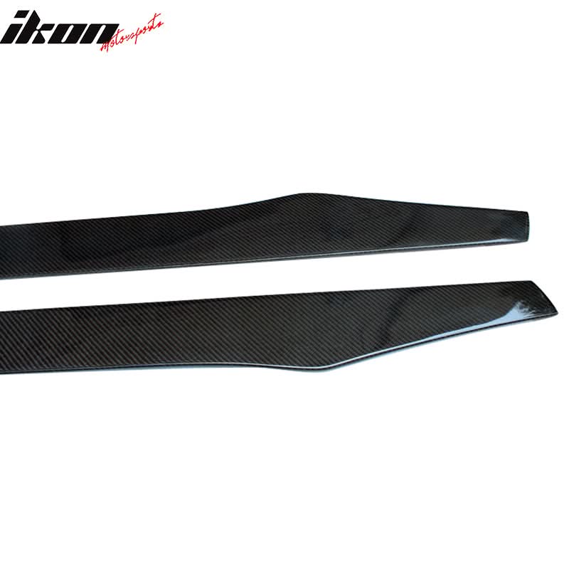 2012-2025 Tesla Model S Flat Bottom Line Lip CF Side Skirt Extension