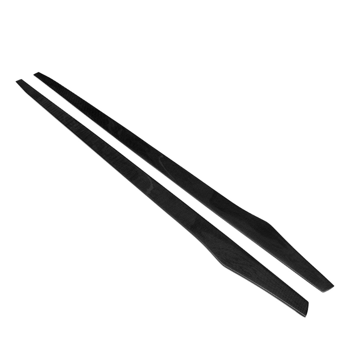 Universal 79.5" Carbon Fiber Add On Flat Bottom Side Skirt Extension