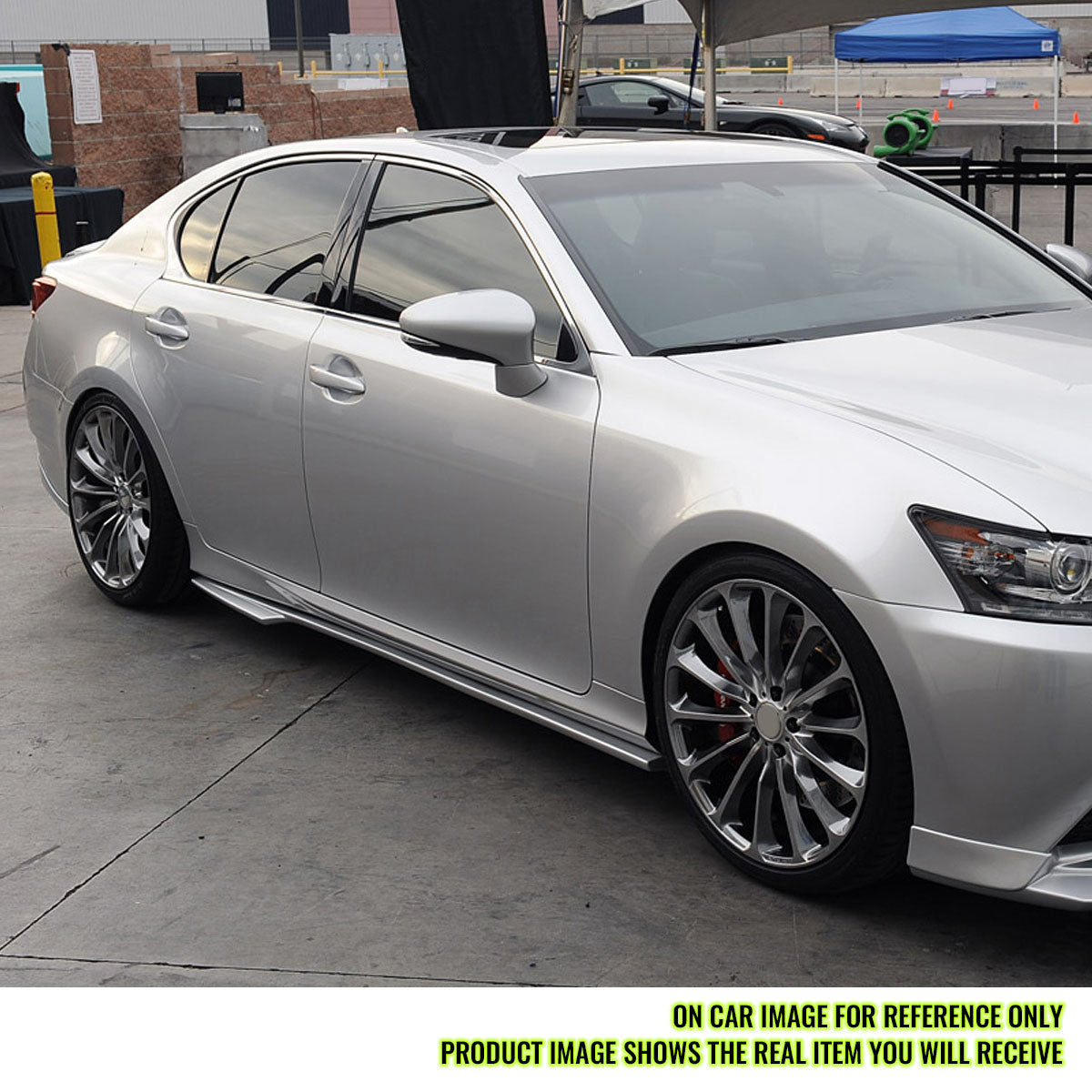 2013-2020 Lexus GS F Sport WD Style Matte Black Side Skirt Panel PP