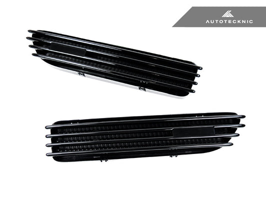 AutoTecknic Replacement Glazing Black Fender Gills - BMW E46 M3
