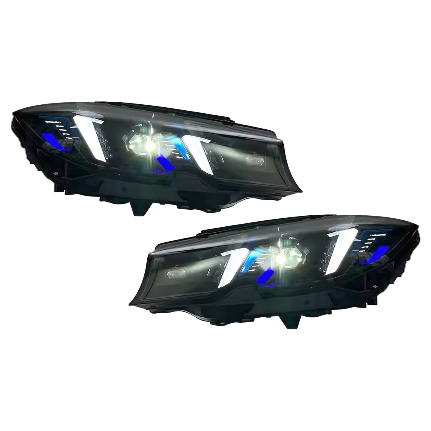 2019+ BMW 3 Series G20 / G28 Snake Eye Style Sequential LED Headlights – Pre-LCI & LCI