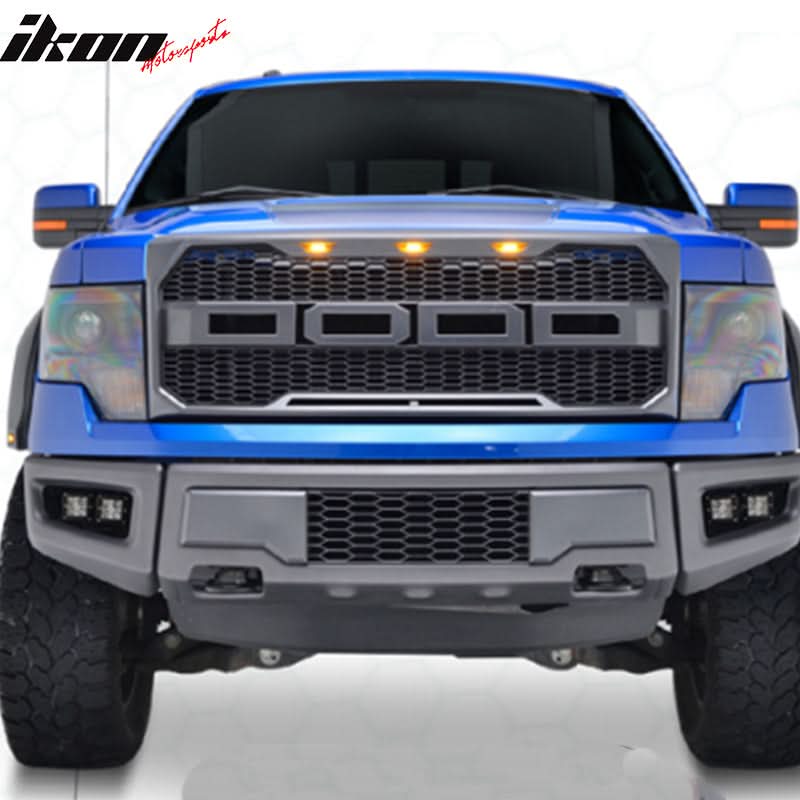 2009-2014 Ford F150 New R Style  Gray Front Bumper Conversion Cover
