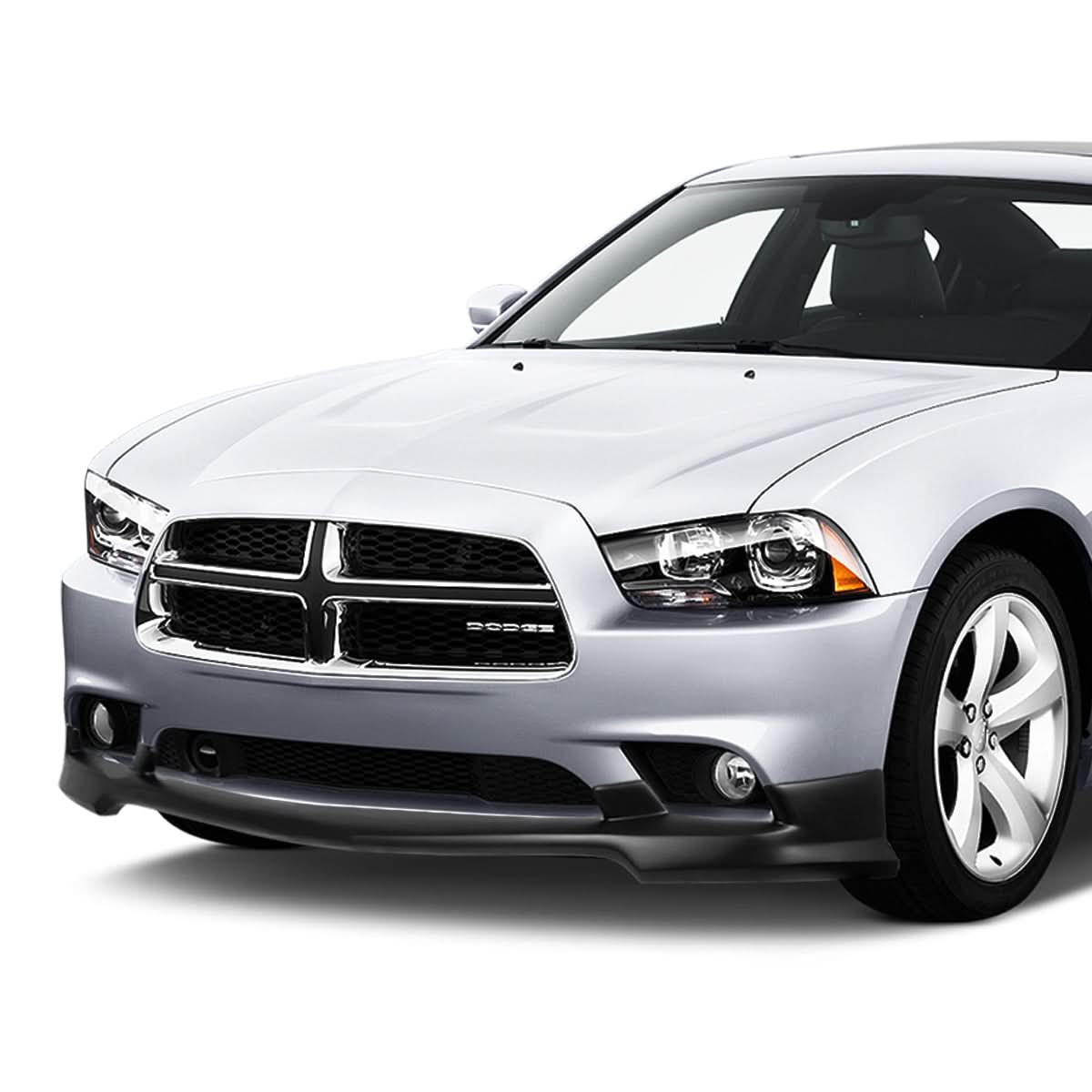 2011-2014 Dodge Charger Front Bumper Lip - Matte Black