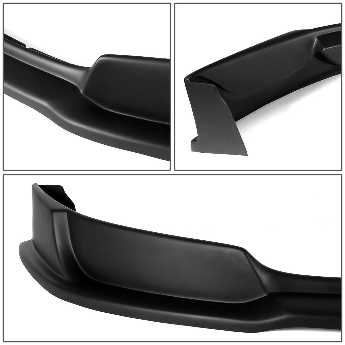 2013-2014 Ford Mustang GT Style Front Bumper Lip - Matte Black