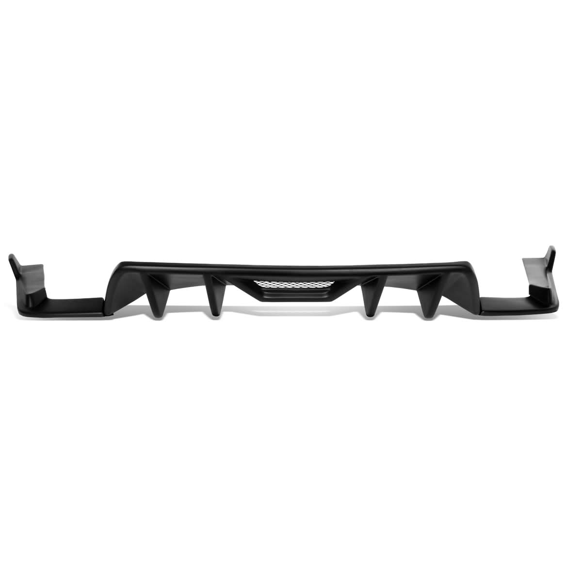 2015-2017 Ford Mustang Quad Fin Rear Diffuser - Matte Black