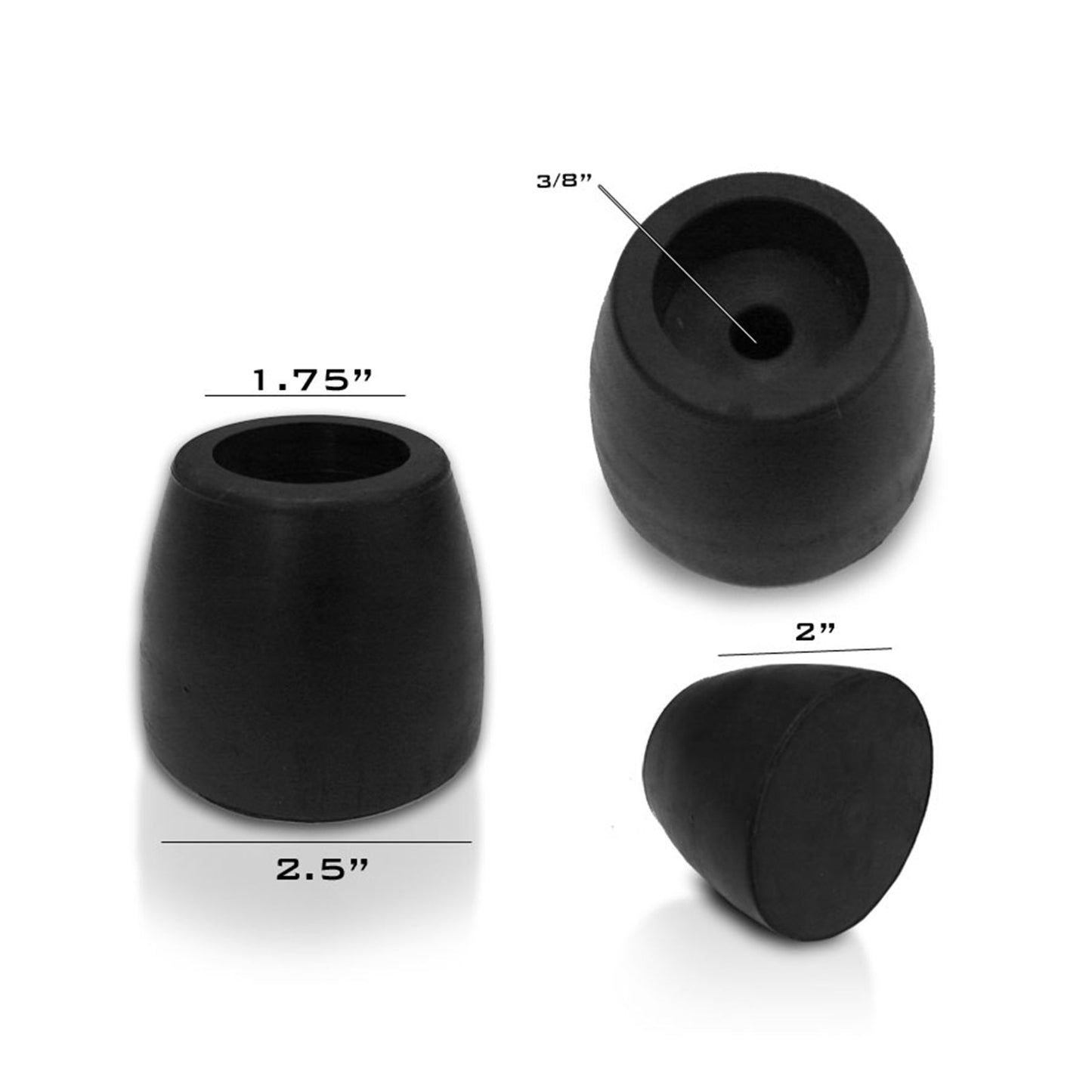 Universal Rubber Bumpers Cone Rubber Cargo Trailer Truck Ramp Stop