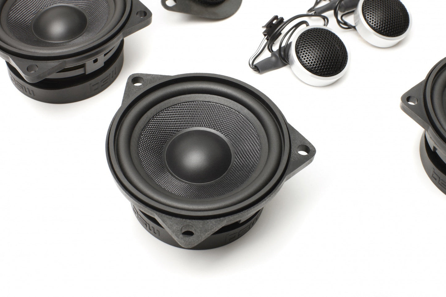 BACKORDERED - SHIPS SECOND HALF OF JULY - RECOMMEND YOU ORDER NOW, LIMITED FUTURE INVENTORY - Stage One BMW Speaker Upgrade for E60/E61 Sedan/Wagon with Premium Top Hi-Fi