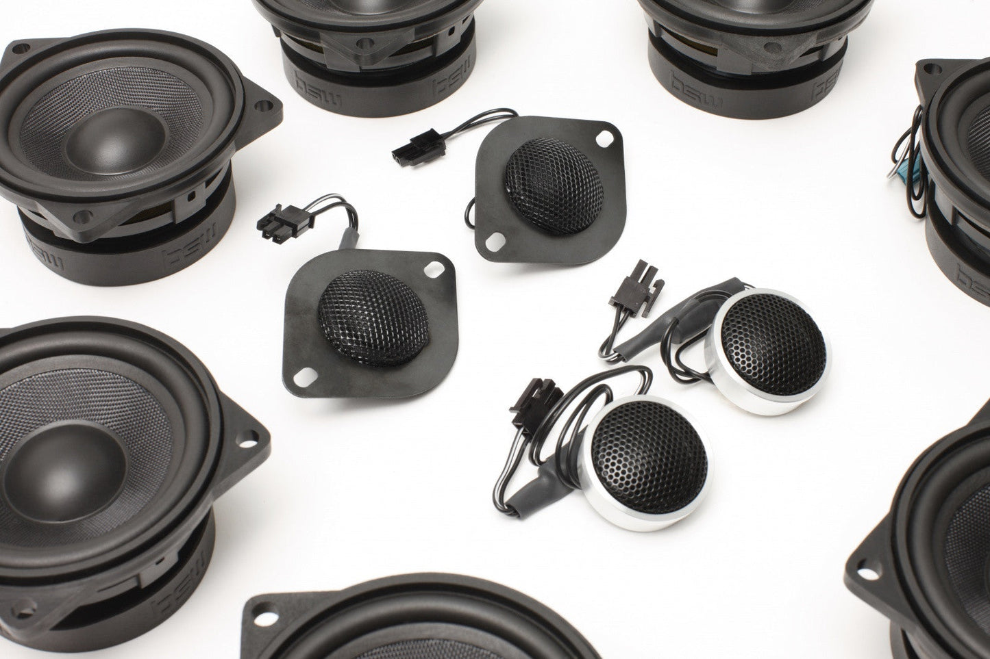 BACKORDERED - SHIPS SECOND HALF OF JULY - RECOMMEND YOU ORDER NOW, LIMITED FUTURE INVENTORY - Stage One BMW Speaker Upgrade for E60/E61 Sedan/Wagon with Premium Top Hi-Fi