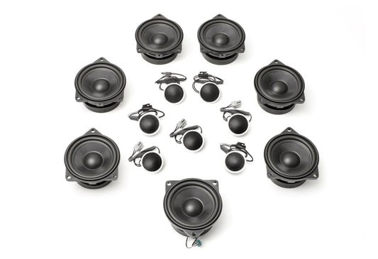 BACKORDERED - SHIPS SECOND HALF OF JULY - RECOMMEND YOU ORDER NOW, LIMITED FUTURE INVENTORY - Stage One BMW Speaker Upgrade for E70/E71 X5/X6 with Premium Top Hi-Fi