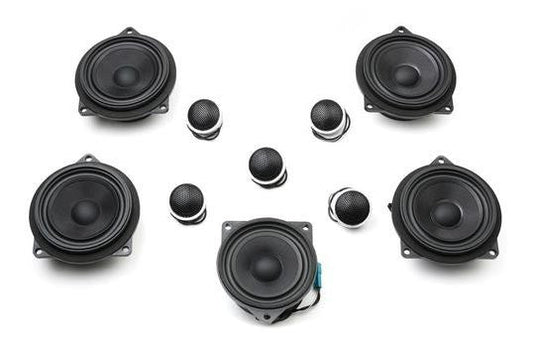 BACKORDERED – SHIPS FIRST WEEK OF APRIL – LIMITED FUTURE INVENTORY - Stage One BMW Speaker Upgrade for F25/F26 X3/X4 with Standard Hi-Fi