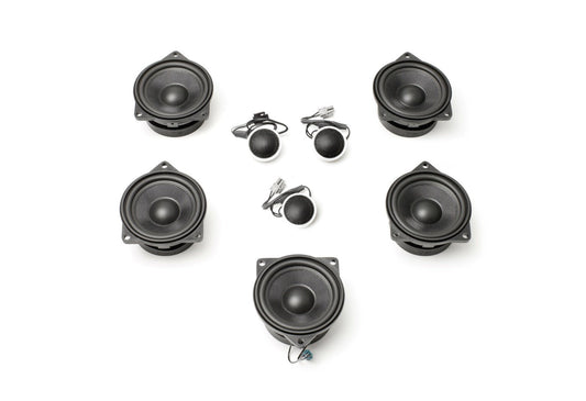 BACKORDERED – SHIPS FIRST WEEK OF APRIL – LIMITED FUTURE INVENTORY - Stage One BMW Speaker Upgrade for i4 G26 4 Series with Standard Hi-Fi (Partial kit/ No instructions)