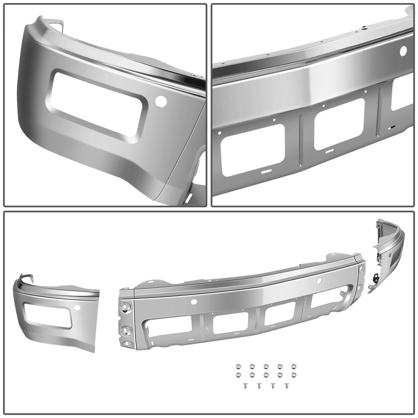 2014-2015 Chevrolet Silverado 1500 Chrome Front Bumper Cover