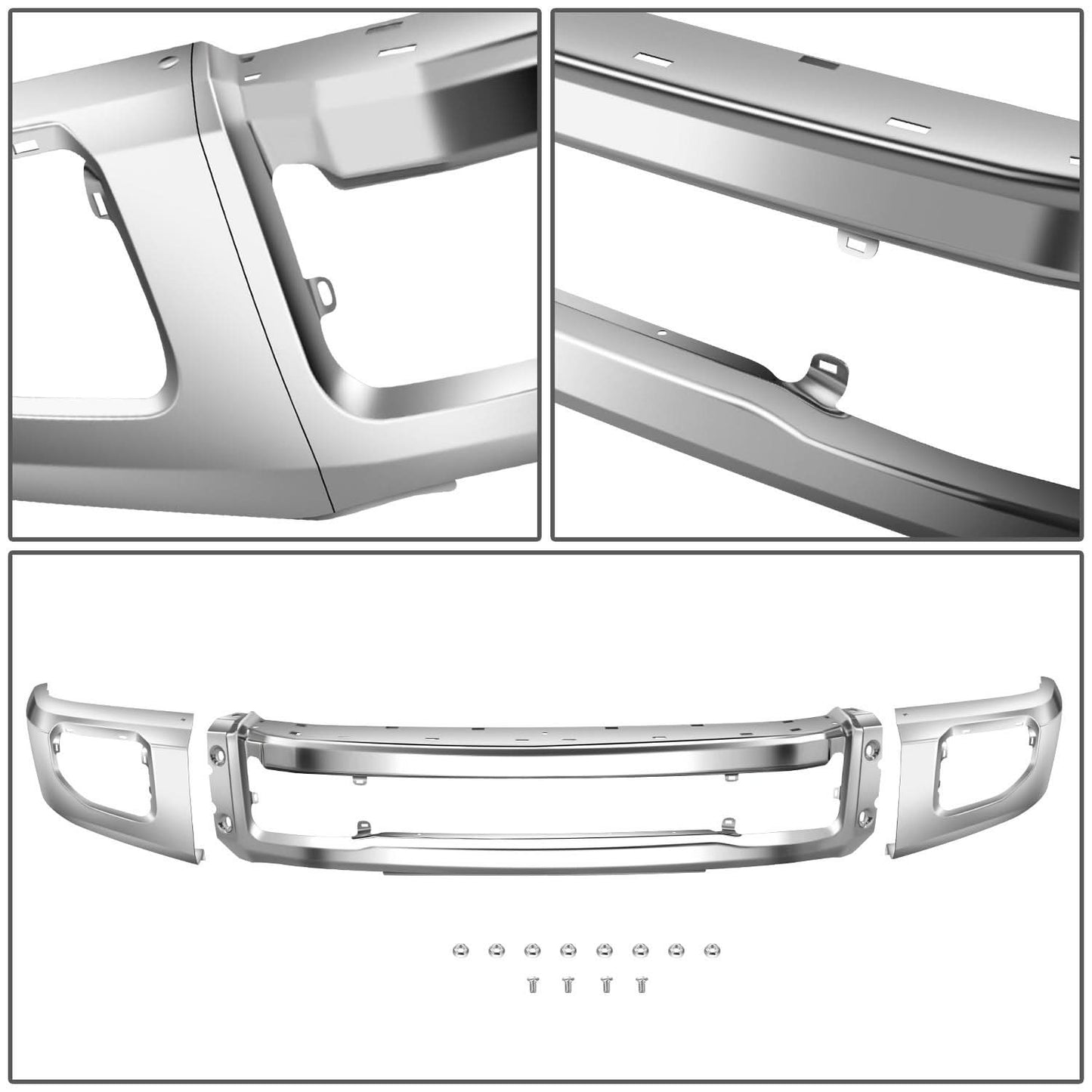 2020-2022 Ford F-250/F-350 Super Duty Chrome Front Bumper Cover
